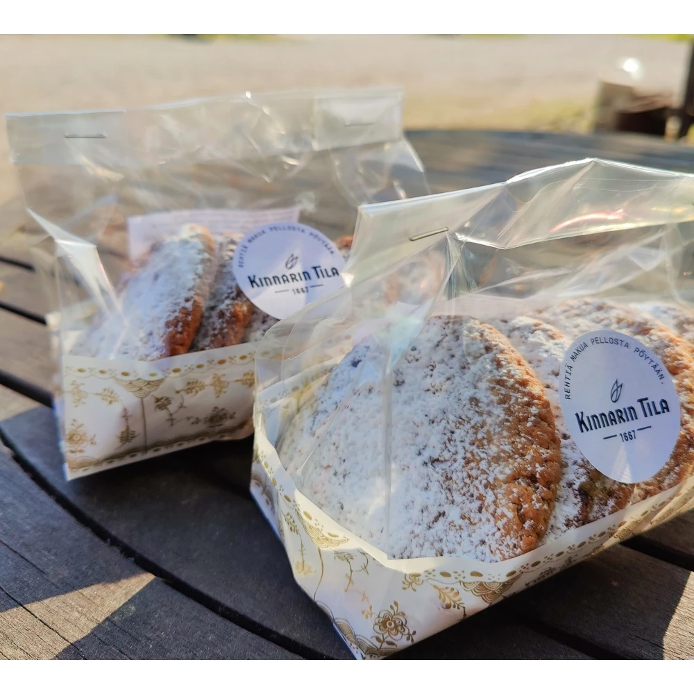 Kinnarin Tilan Valkosuklaa-taatelicookie 190g