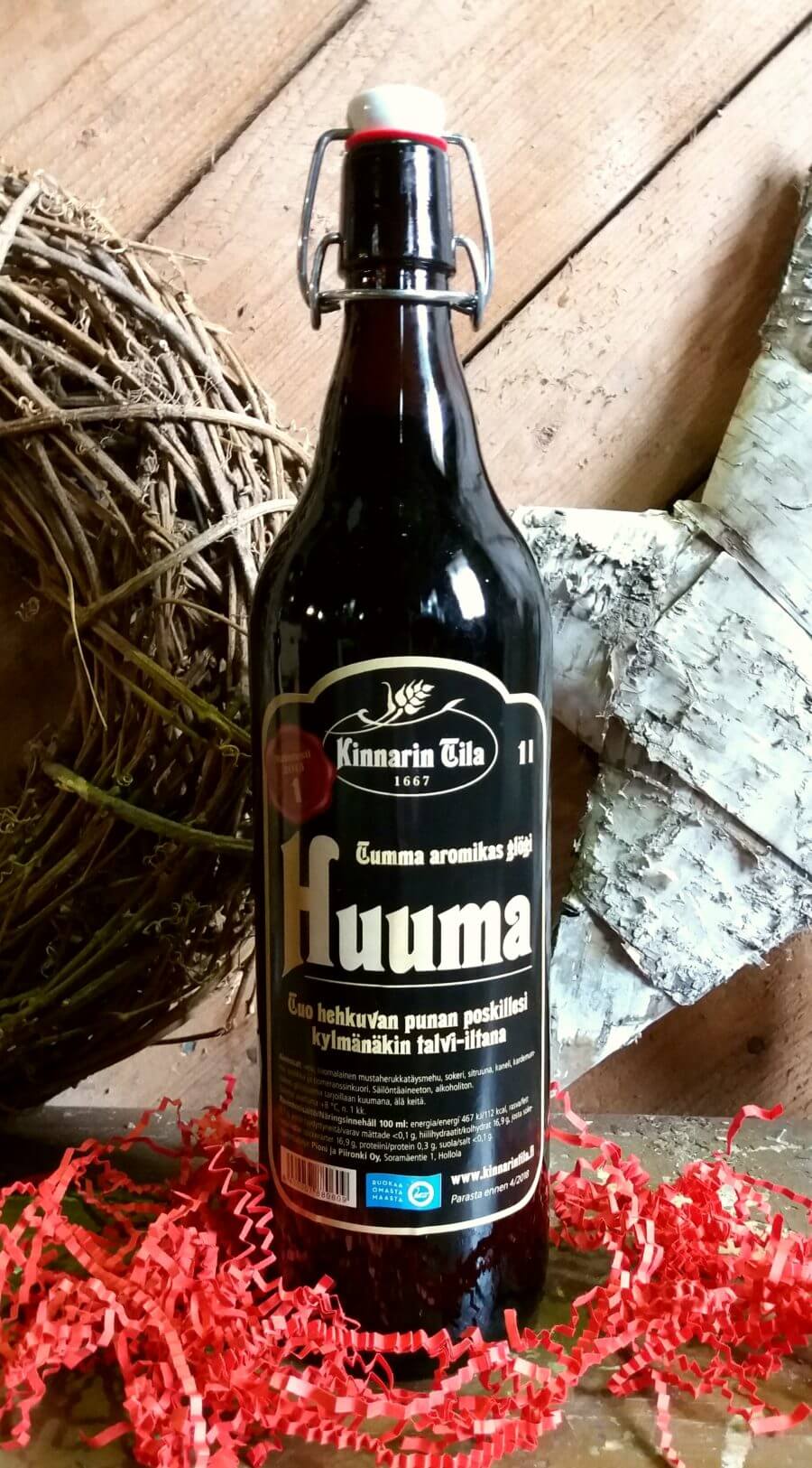 Huuma-glögi 1 l Kinnarin Tila - Kinnarin Tila