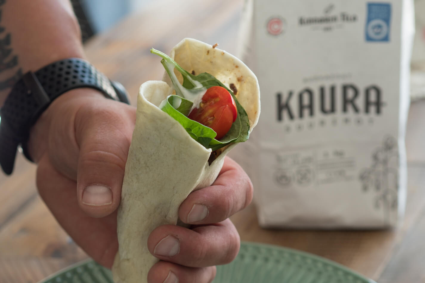 Kaura-mustapapu-burrito