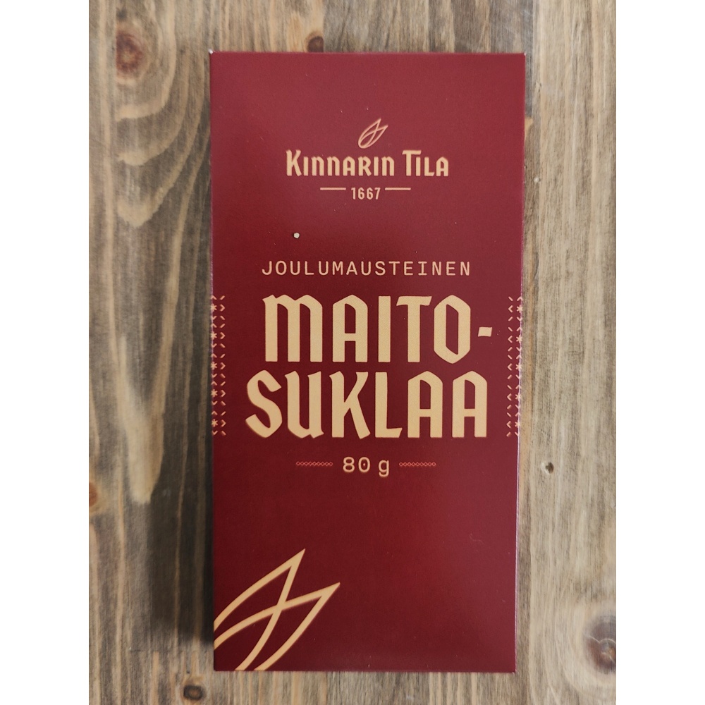 Kinnarin Tilan Joulusuklaa piparkakku 80 g