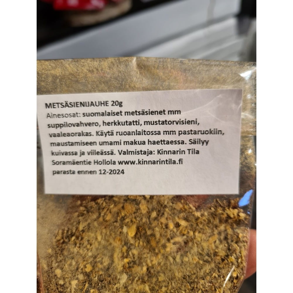 Metsäsienijauhe 20 g Kinnarin Tila - Image 2