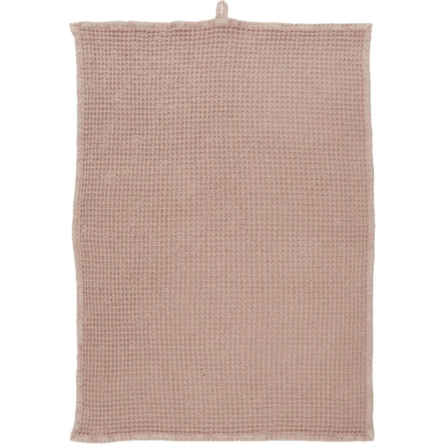Vaaleanpunainen vohvelikuvioinen keittiöpyyhe 50x70, Ib Laursen