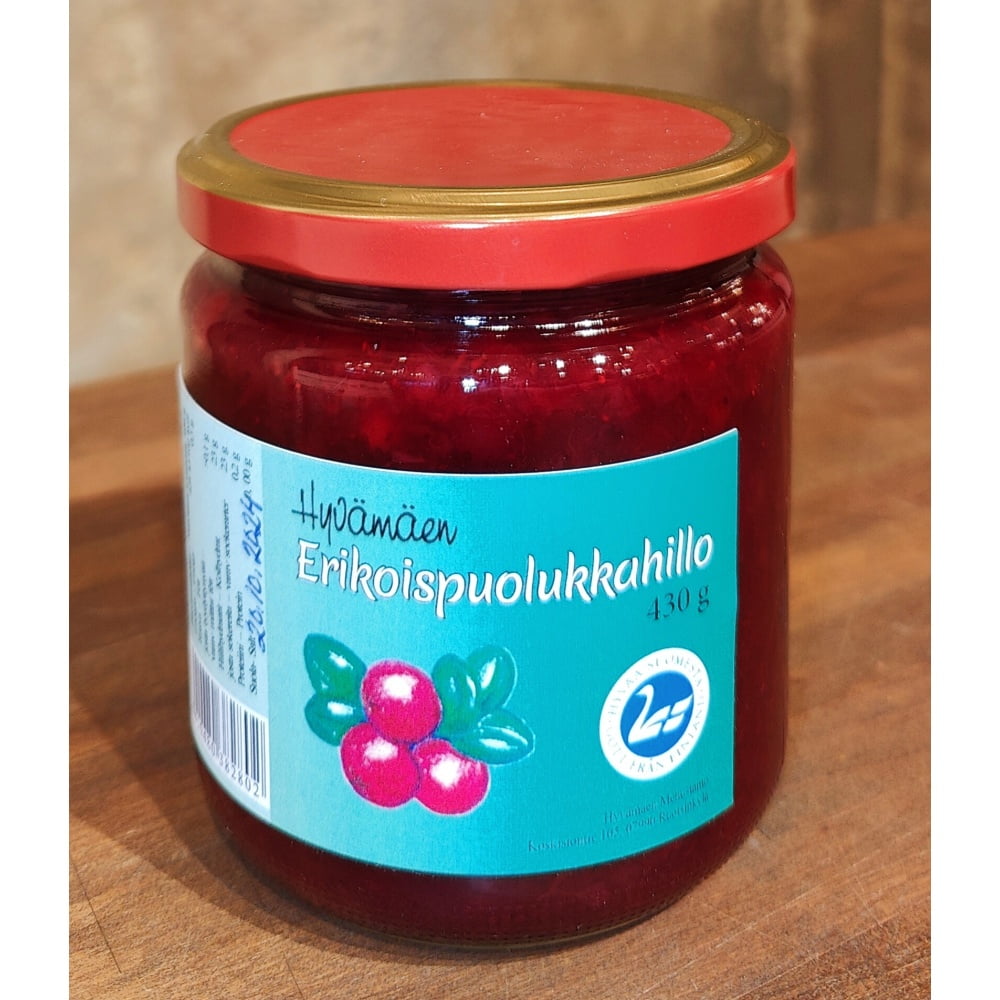 Hyvämäen erikoispuolukkahillo 430g