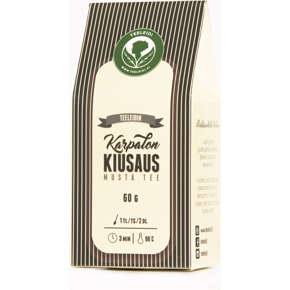 Teeleidi Karpalon Kiusaus -musta tee