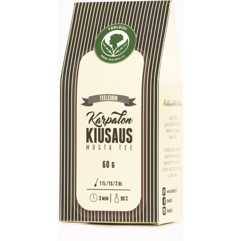 Teeleidi Karpalon Kiusaus -musta tee