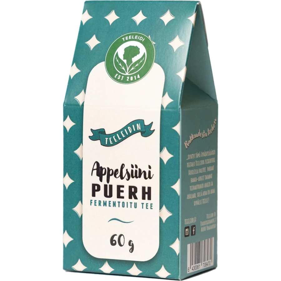 Teeleidin appelsiini puerh -tee