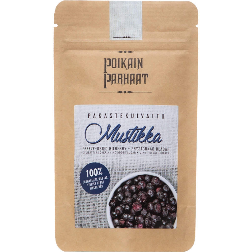 Pakastekuivattu mustikka 15g, Poikain Parhaat