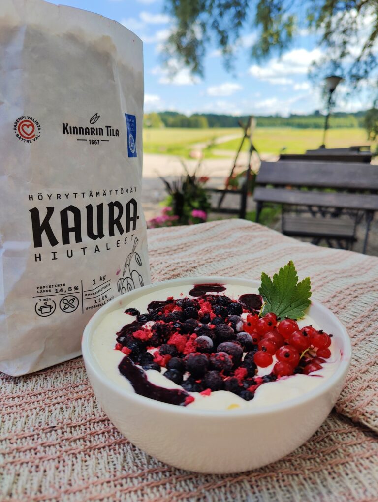 Vaniljainen kauraherkku hävikkipuurosta