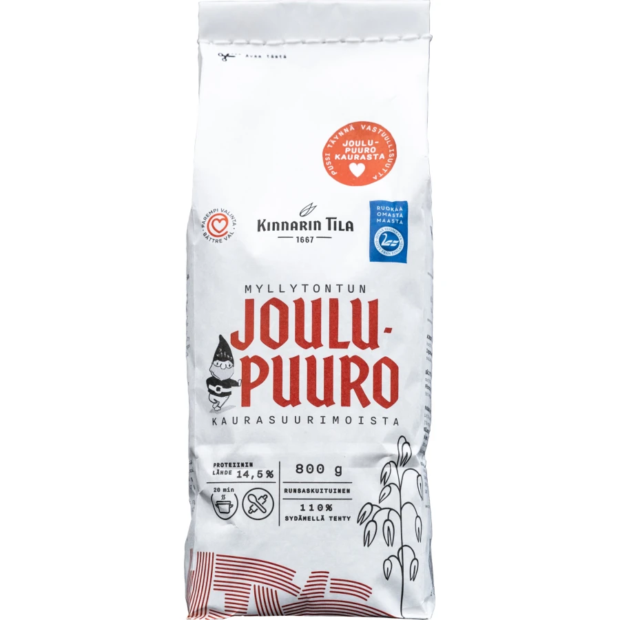 Joulupuuro - Myllytontun joulupuuro rikotuista kaurasuurimoista