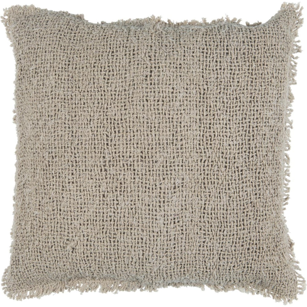 Karkeasti kudottu tyynynpäällinen beige, Ib Laursen