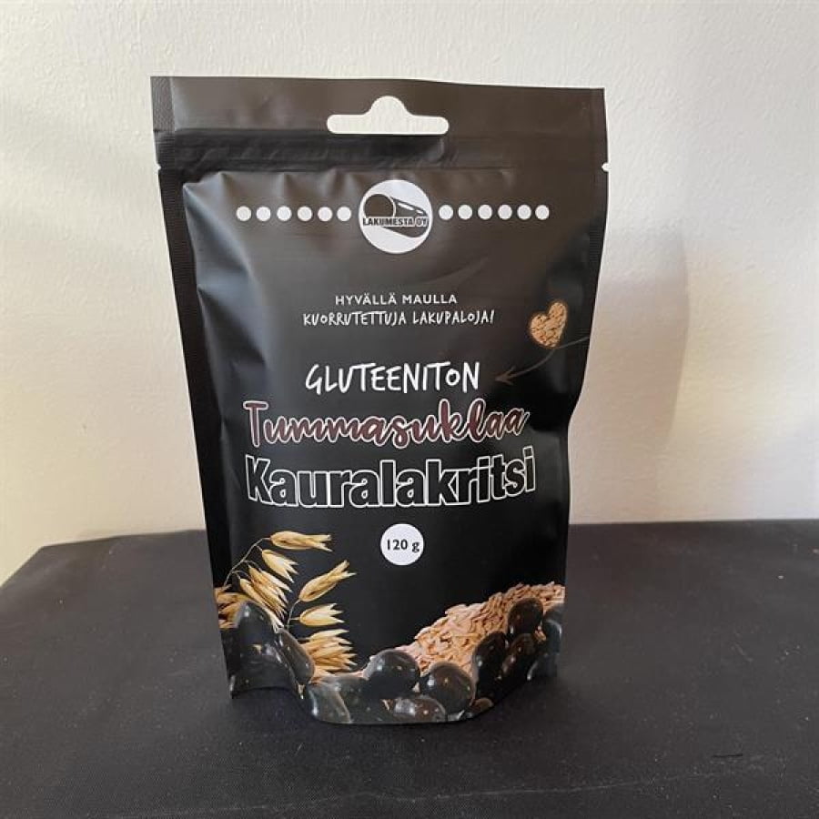 Lakumesta gluteeniton tummasuklaa kauralaku 120g