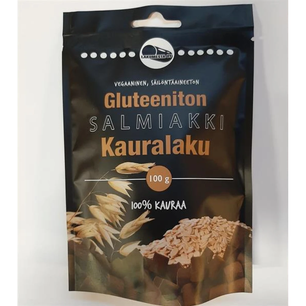Lakumesta Gluteeniton salmiakki kauralaku 100g