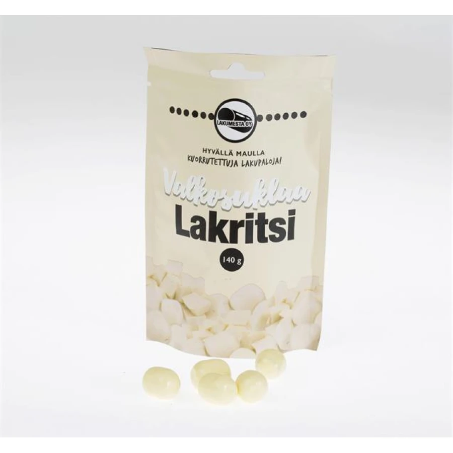 Lakumesta valkosuklaalakritsa 140g