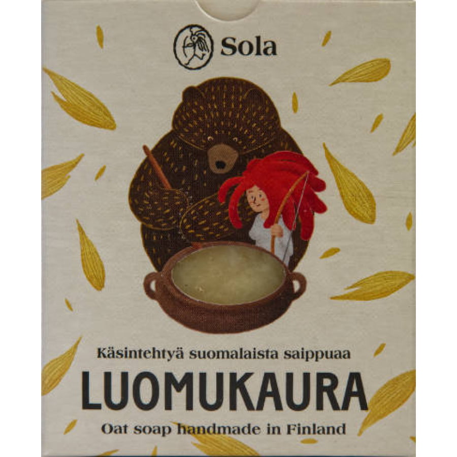 Luomukaura palasaippua 60g, Solasaippua