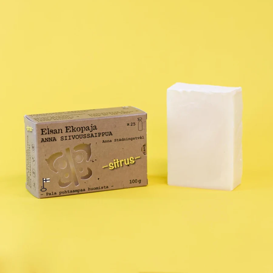 Anna siivoussaippua sitrus, Elsan Ekopaja