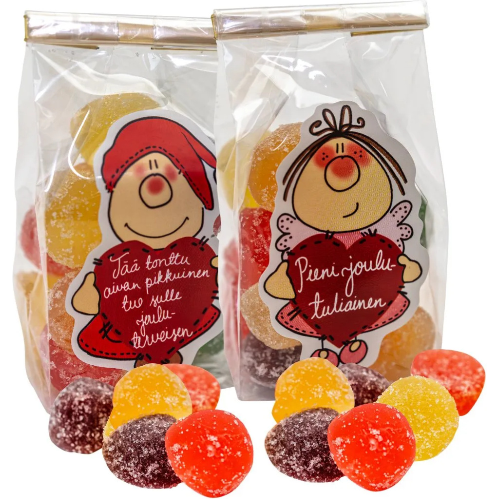 Tää tonttu aivan pikkuinen tuo sulle jouluterveisen - marmeladeja 150g, Namitupa