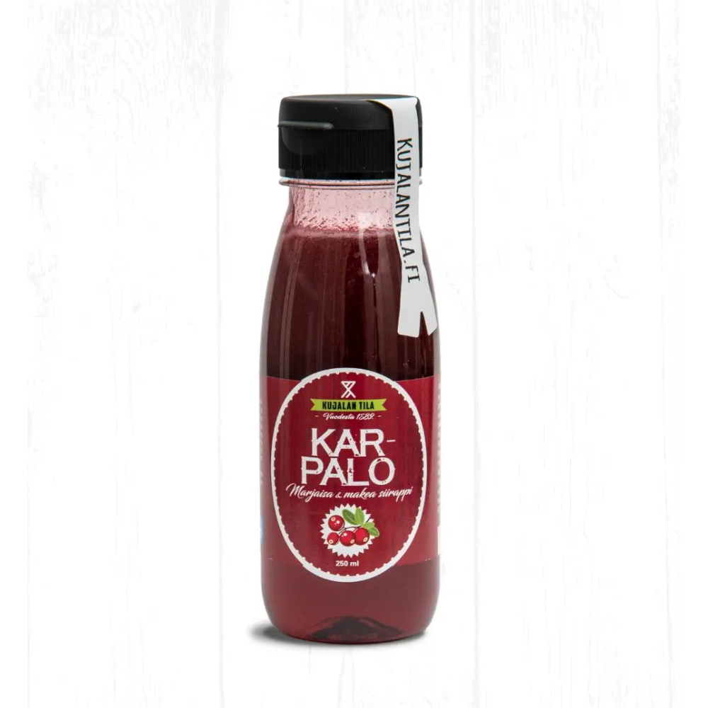 Karpalosiirappi 250ml, Kujalan Tila