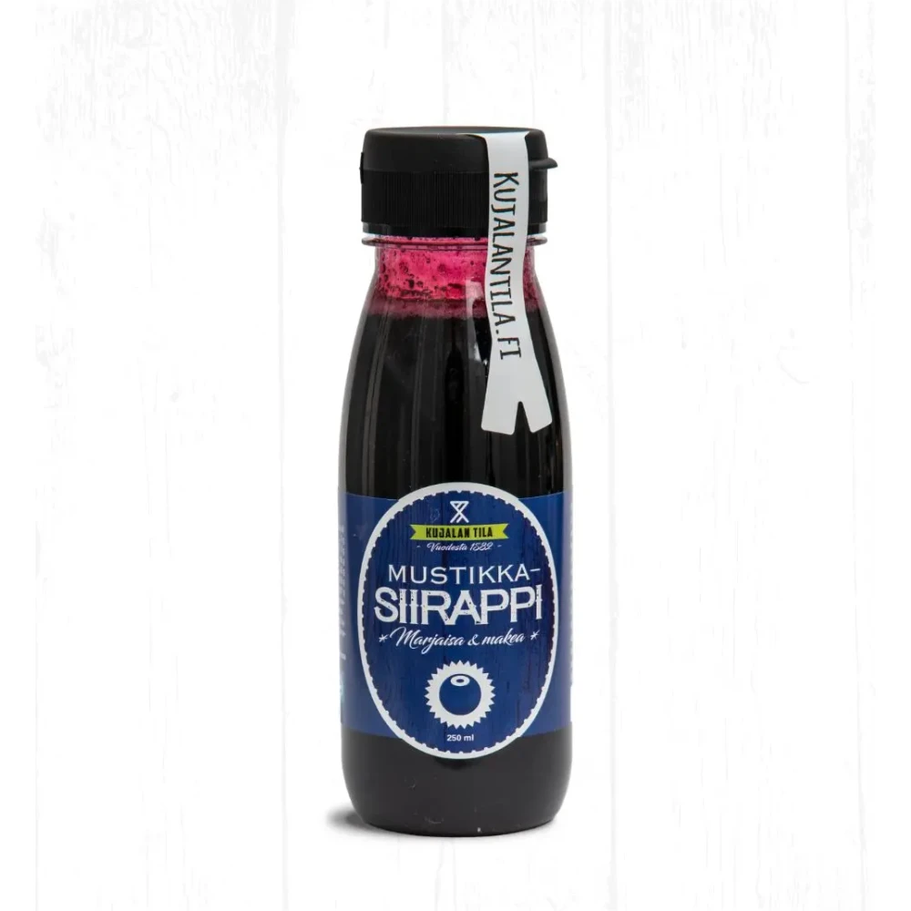 Mustikkasiirappi 250ml, Kujalan Tila