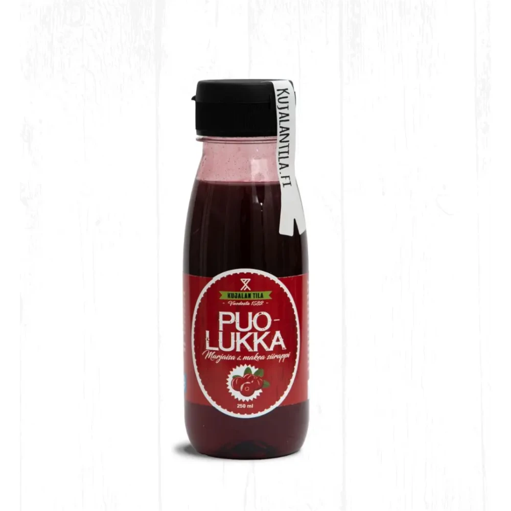 Puolukkasiirappi 250ml, Kujalan Tila