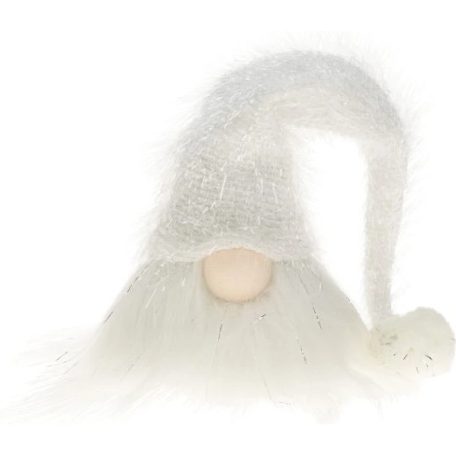 Piippalakki-tonttu valkoinen 12cm