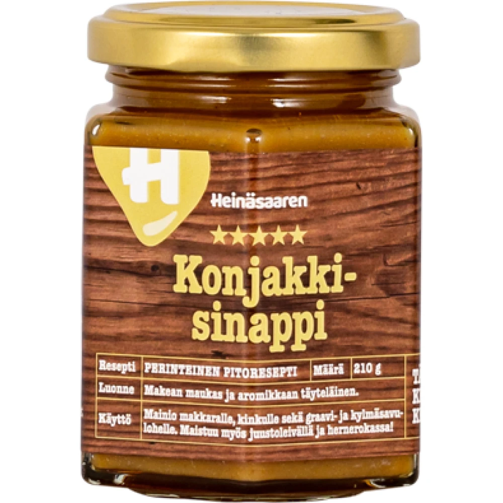 Konjakkisinappi 210 g, Heinäsaaren Tila