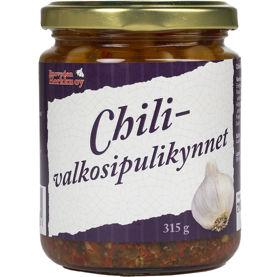 Chili-valkosipulikynnet 315g, Ruoveden Herkku