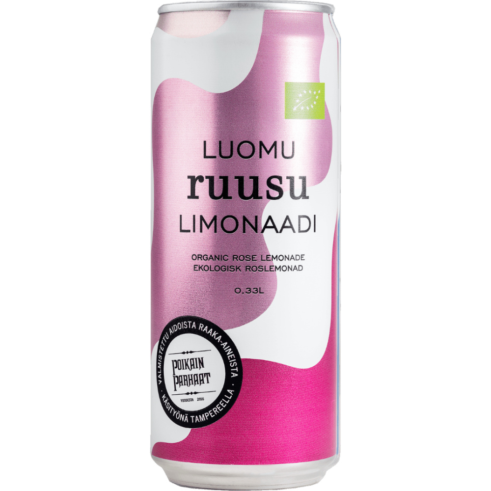 Luomu Ruusulimonaadi 0,33 tlk, Poikain Parhaat