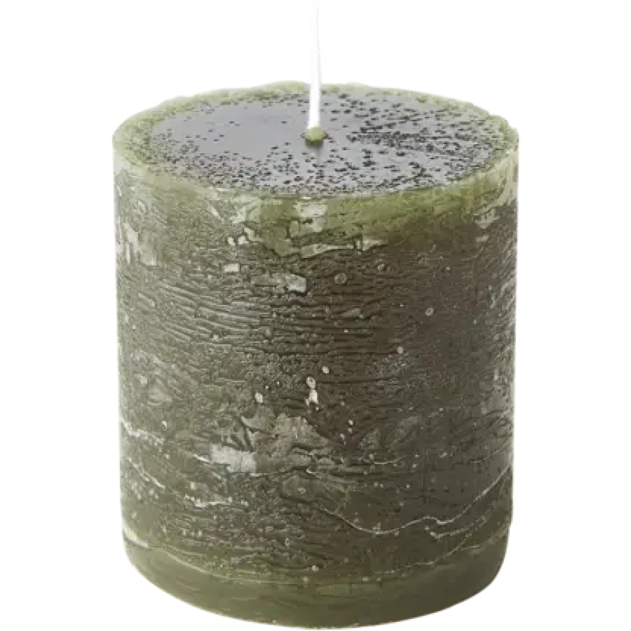 Pilarikynttilä metsänvihreä 7,5 cm