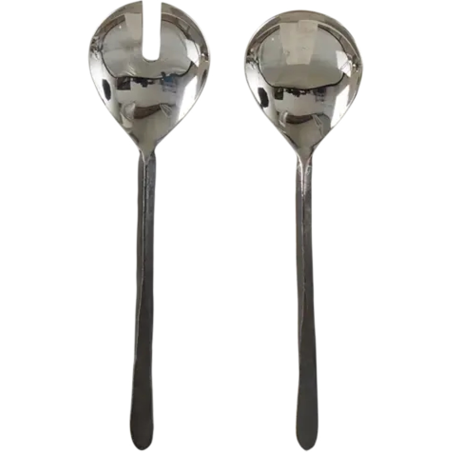 Salaatinottimet 36 cm, mustat kahvat