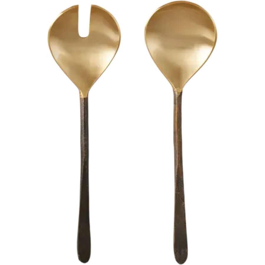 Salaatinottimet 30 cm, messinki