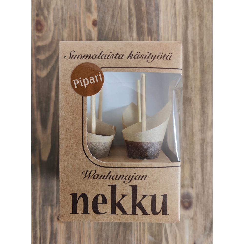 Nekkulahjapakkaus pipari, Mauntekijä