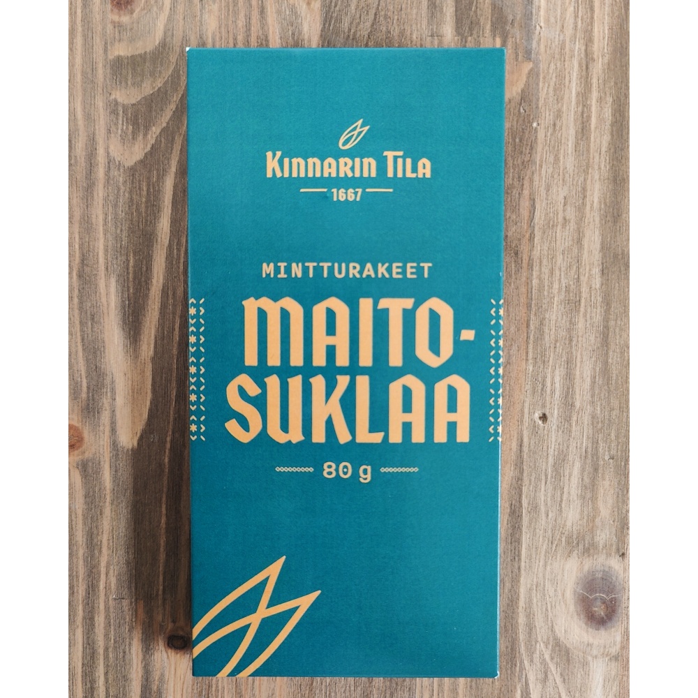 Kinnarin Tilan minttusuklaarae maitosuklaa 80g