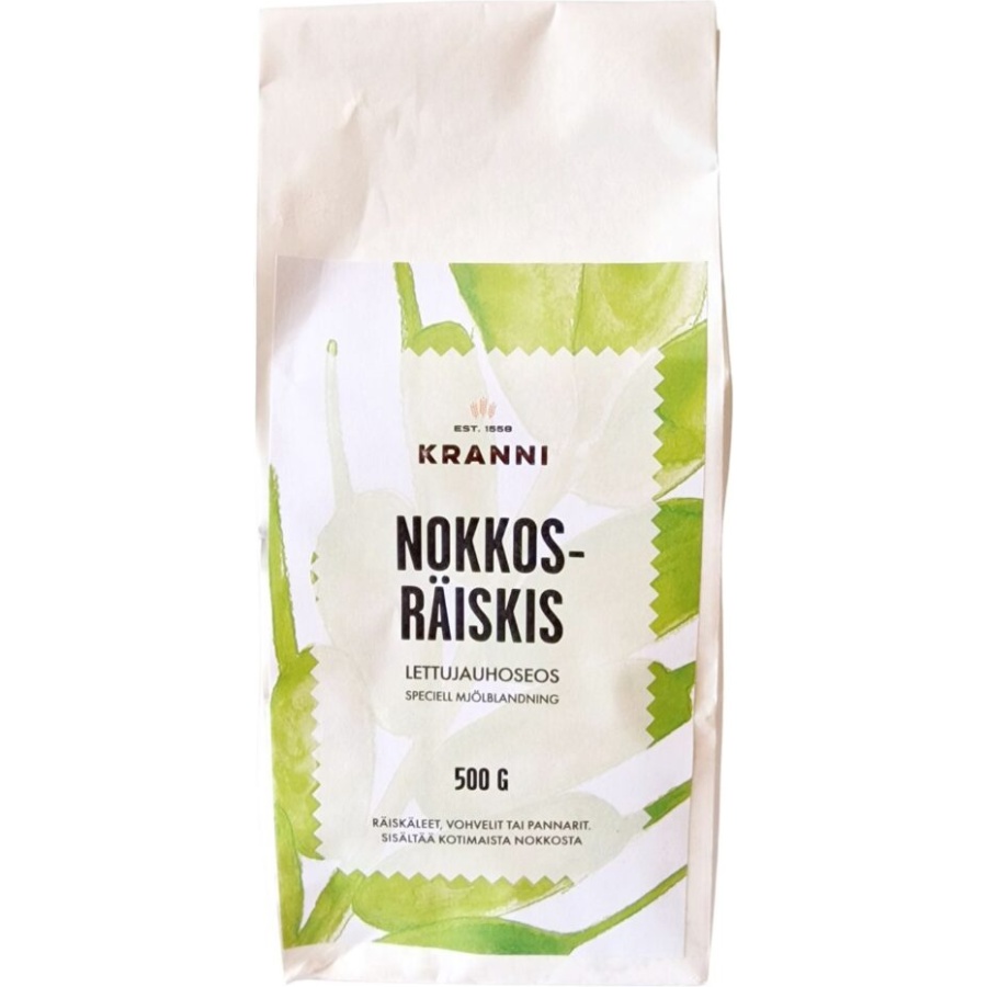 Nokkosräiskis jauhoseos luomu 500 g, Krannin Tila