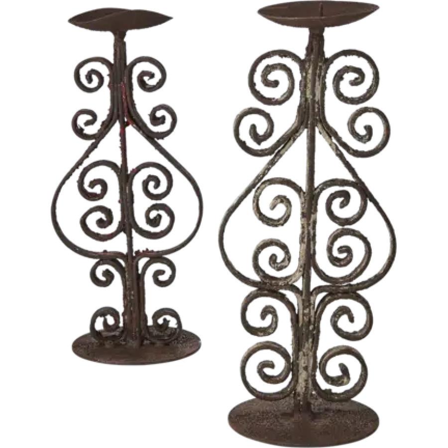 Rautainen kynttilänjalka M-koko