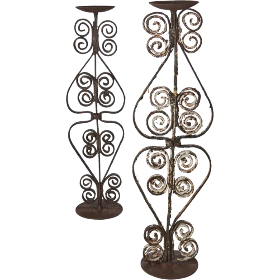 Rautainen kynttilänjalka L-koko