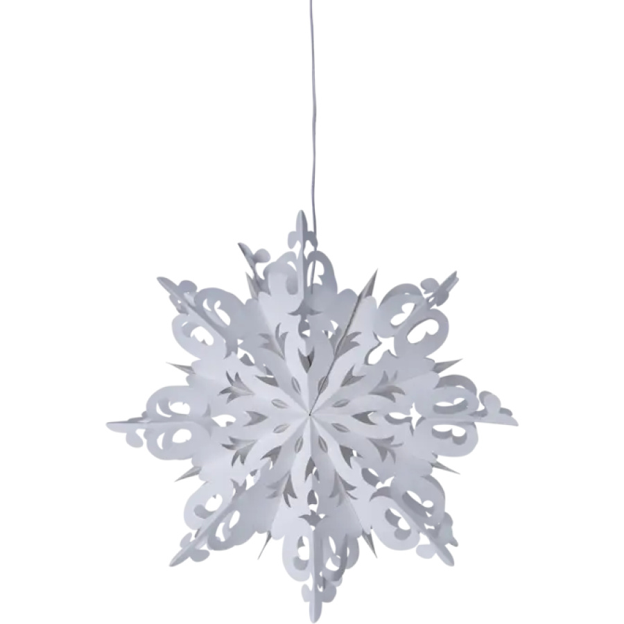 Paperitähti valkoinen lumihiutale