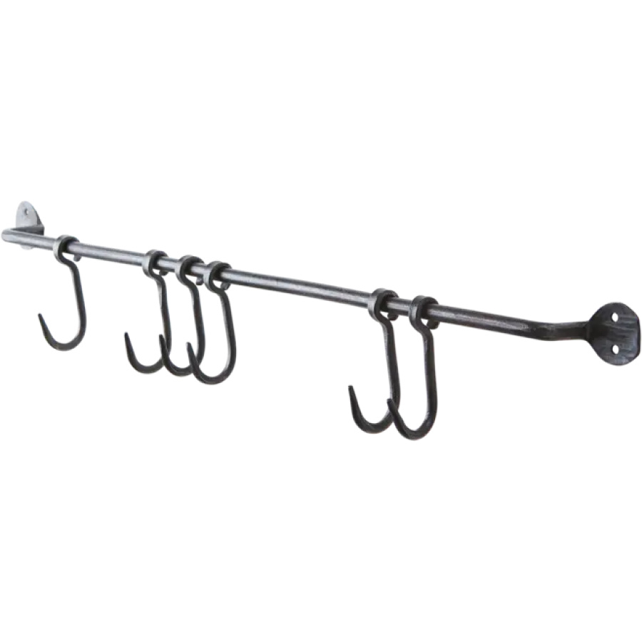 Seinätanko koukuilla 60 cm