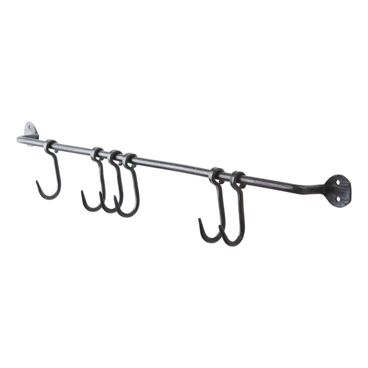 Seinätanko koukuilla 60 cm