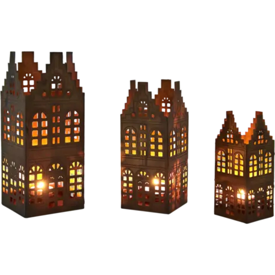 Talolyhty kynttilälle L-koko, messinki