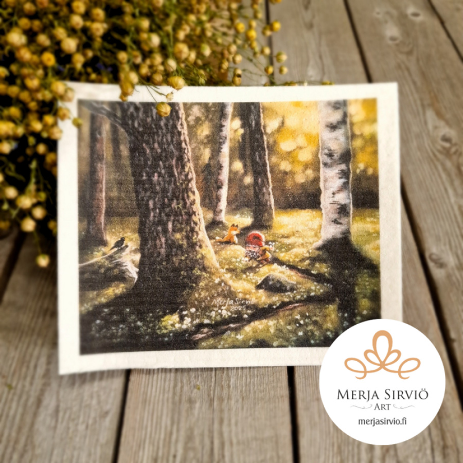 Metsän kätkemä onni - taideluutu, Merja Sirviö Art