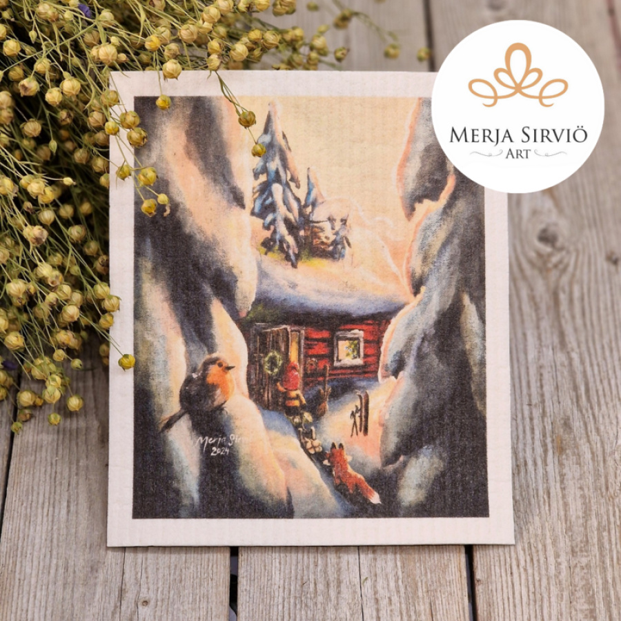 Pikkumökin joulu - taideluutu, Merja Sirviö Art