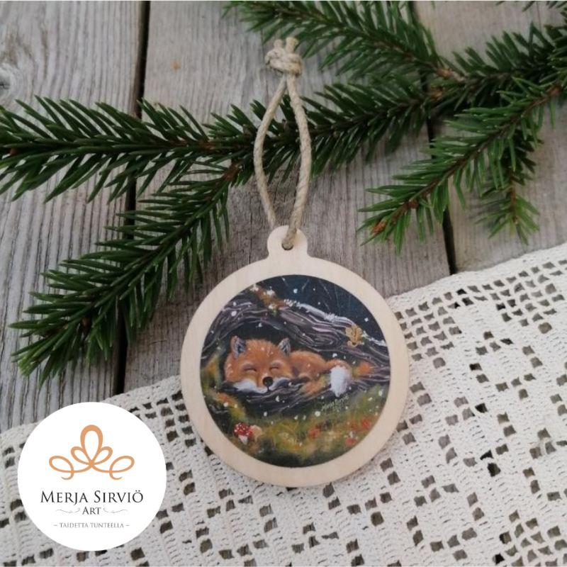 Ensilumi - joulukoriste koivuvaneri, Merja Sirviö Art