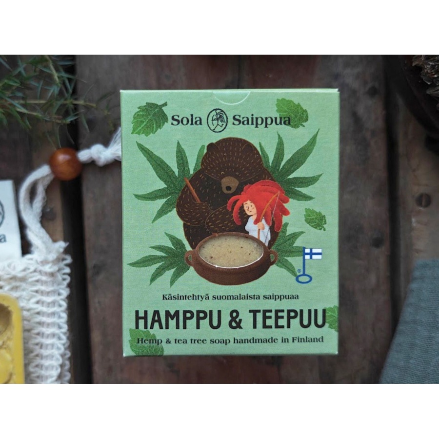 Hamppu&Teepuu saippua 60g, Solasaippua