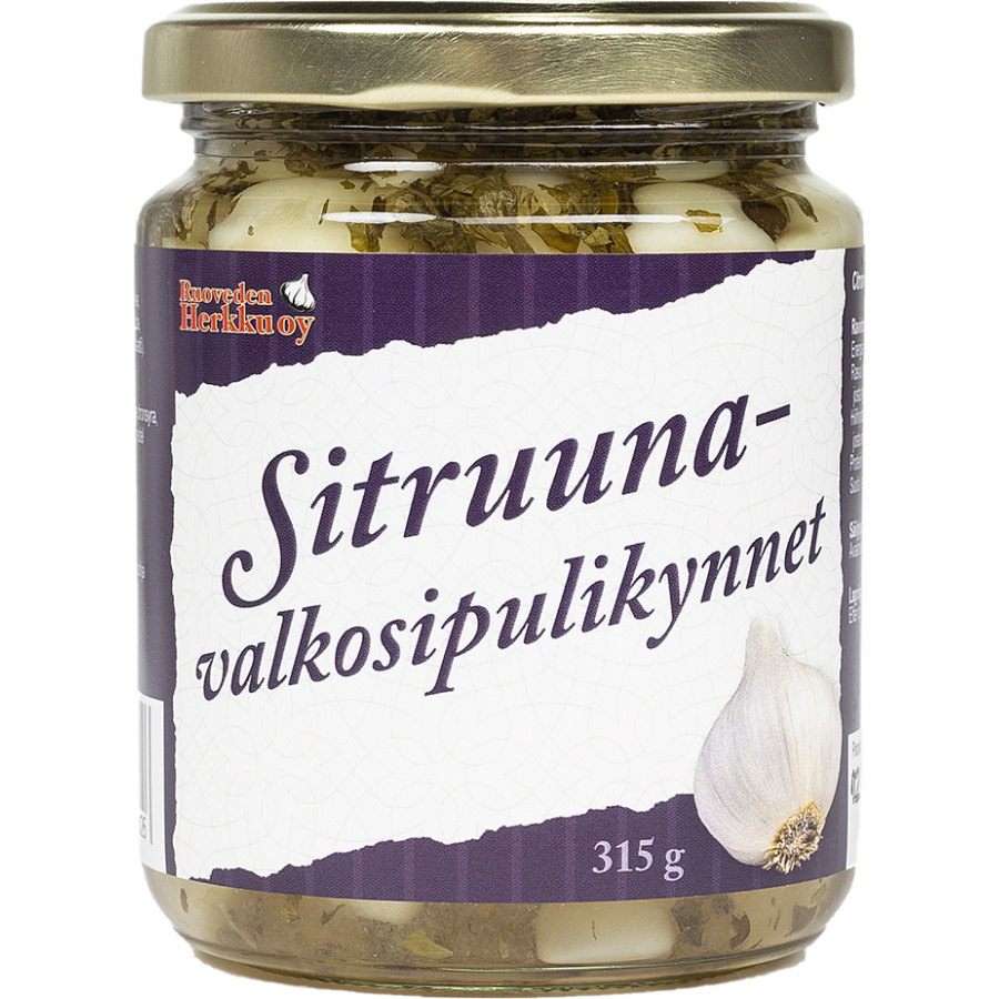 Sitruuna-valkosipulinkynnet 315g, Ruoveden Herkku