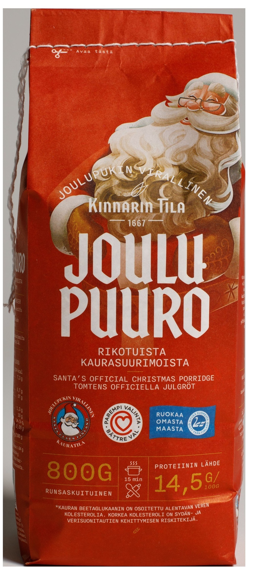 Joulupuuro - Myllytontun joulupuuro rikotuista kaurasuurimoista 800g